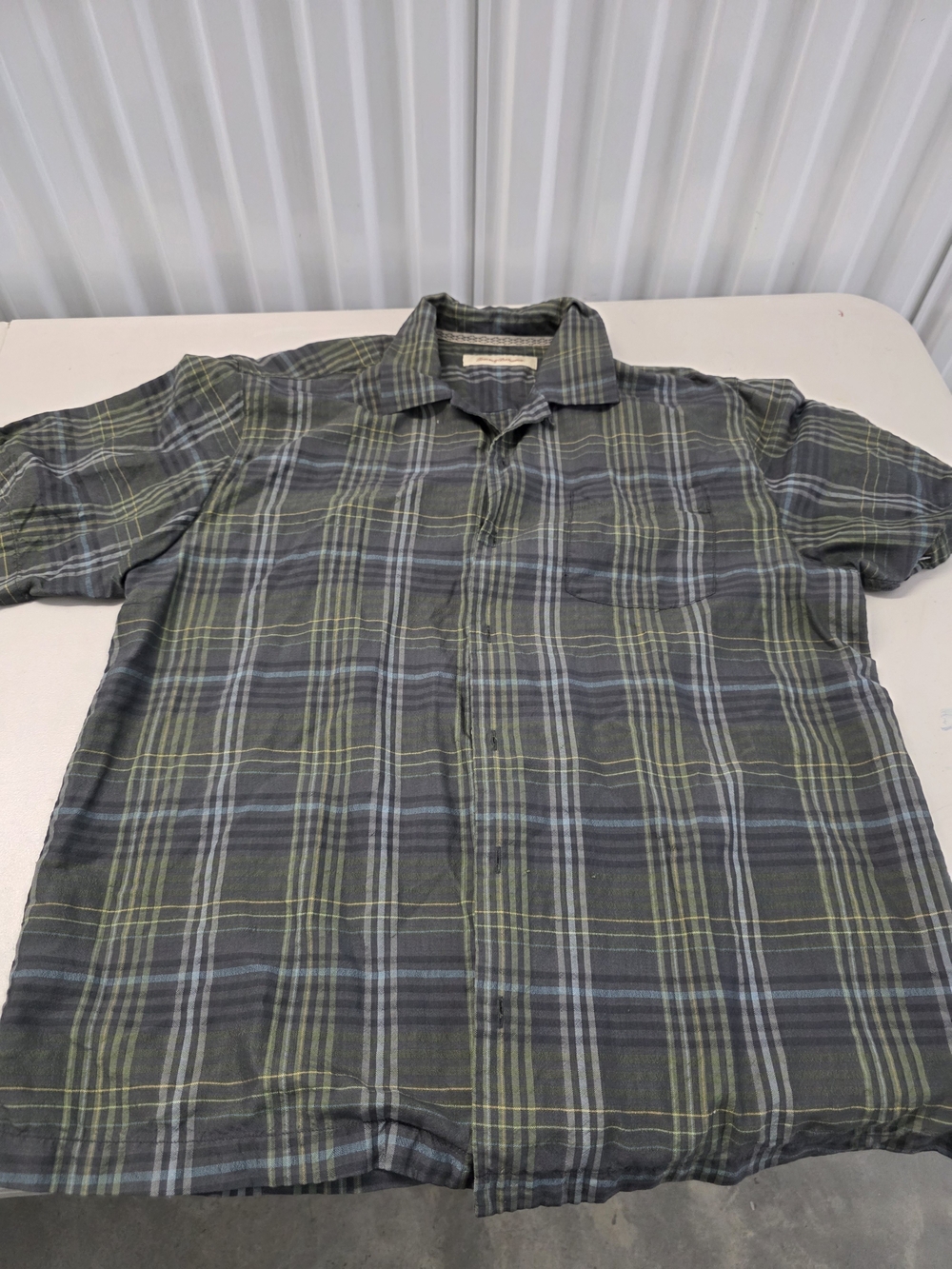Tommy Bahama Silk Button Down Shirt Men's Size Large